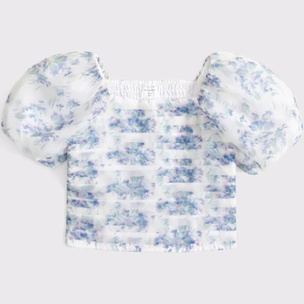 Abercrombie Kids Emerson Puff Sleeve Top