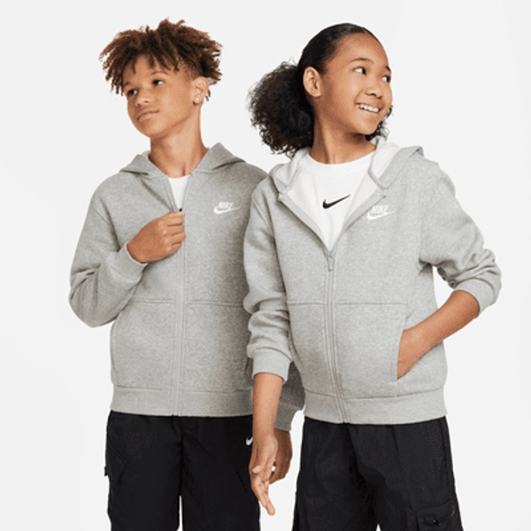 Nike Sportswear Club Fleece Big Kids' Full-Zip Hoodie