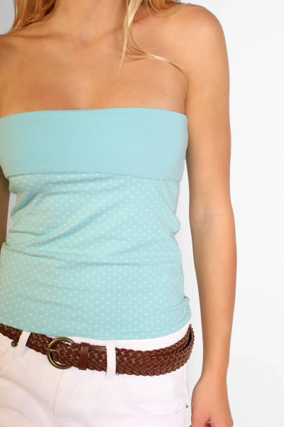 Bandeau-Top mit Umschlag