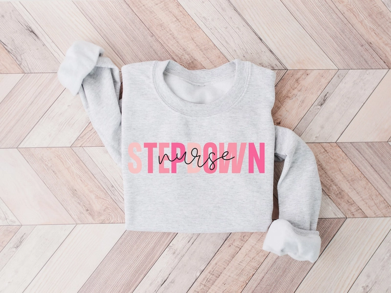 Stepdown Nurse Sweatshirt, Step-down Unit Crewneck Sweater, Gift for Step Down Nurse, PCU Nurse, ICU CVICU Nurse, Cardiac Stepdown, icu grad