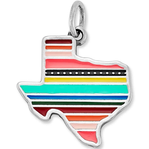 James Avery Women's Sterling Silver Enamel Texas Serape Charm