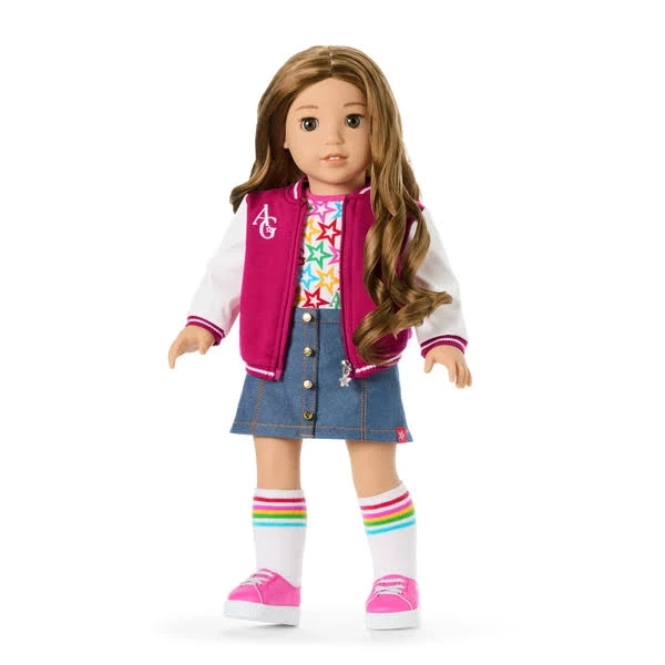 Truly Me 18-inch Curly Caramel Hair Doll