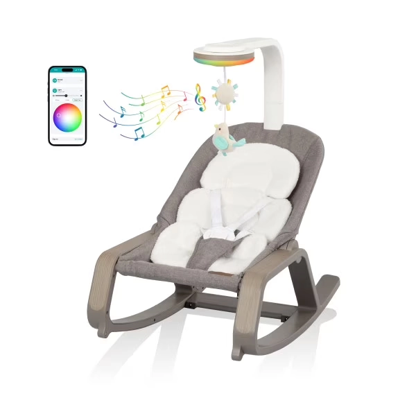 Evenflo Lyra 2-in-1 Infant to Toddler Rocker with SensorySoothe™, Truffle Taupe - Walmart.com
