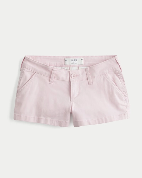 Twill Shortie Shorts