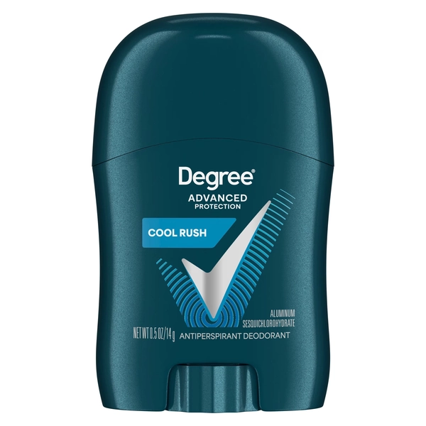 Degree Men Antiperspirant Deodorant 72-Hour Sweat & Odor Protection Cool Rush Antiperspirant For Men With Body Heat Activated Technology ,0.5 oz - Walmart.com