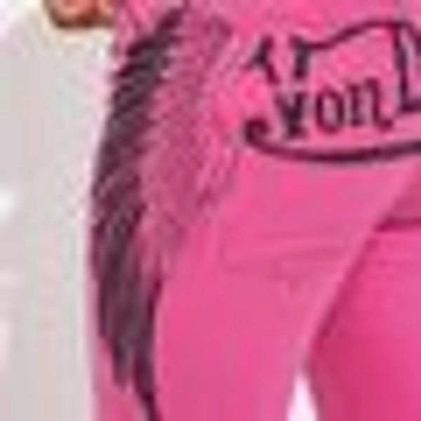 Von Dutch Fly Away Straight Leg Jeans - Hot Pink