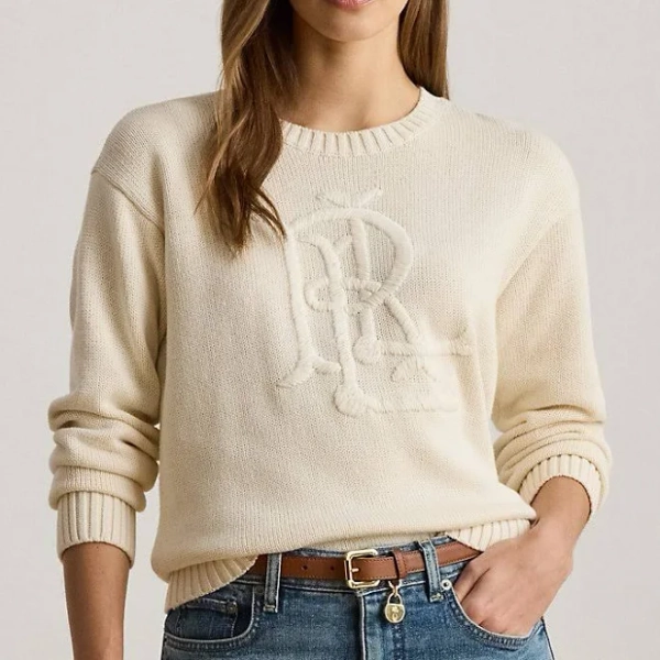 Ralph Lauren Women's Embroidered Cotton Sweater