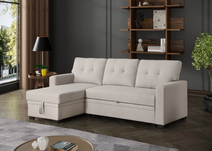 Ebern Designs Jinalyn 3 - Piece Upholstered Chaise Sectional & Reviews | Wayfair