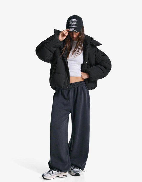 Wasserfeste Steppjacke mit Kapuze