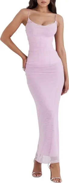 Nalini Mesh Corset Gown