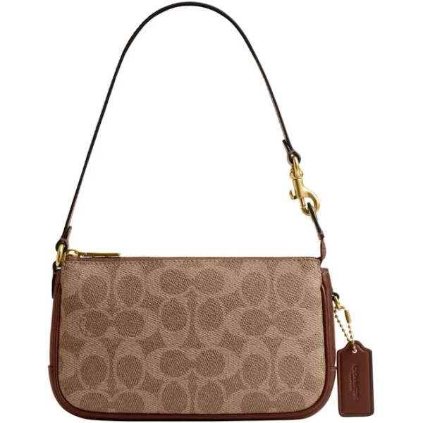 Coach Women's Plaza 18 Signature Canvas Shoulder Bag