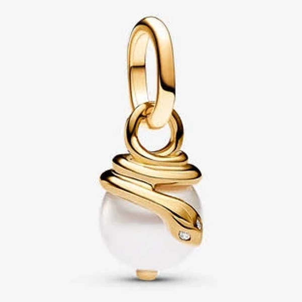 Pandora ME 763375C01 Schlangen Perlmutt Mini-Charm-Anhänger