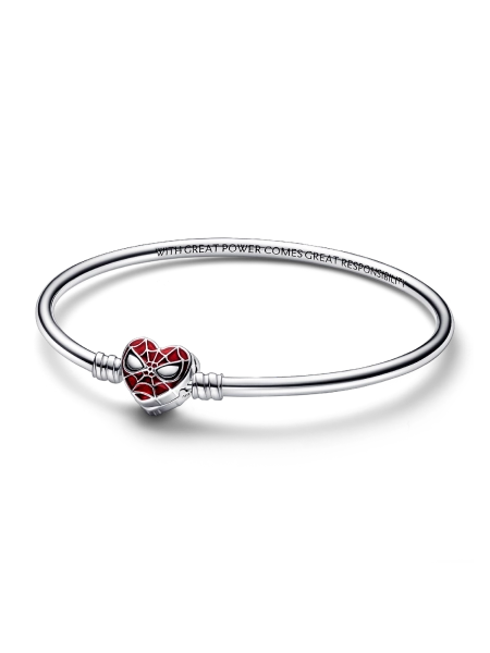 Pandora Moments Marvel Spider-Man Mask Clasp Bangle
