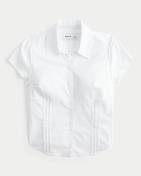 Short-Sleeve Button Front Shirt
