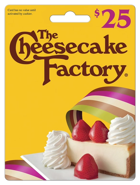 Cheesecake Factory $25 Gift Card - Walmart.com