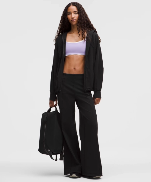 Define High-Rise Wide-Leg Pant *Luon - Black - XXXS