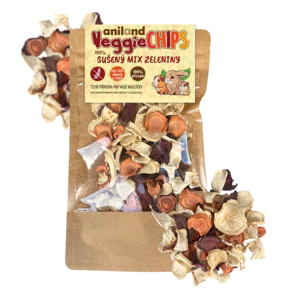Sušené plátky zeleniny MIX VeggieCHIPS 100 g