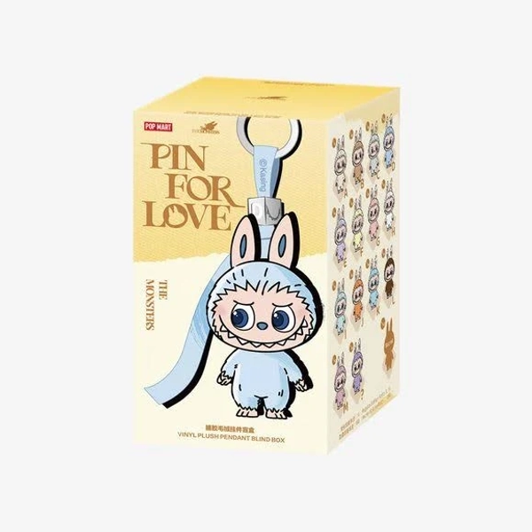 pop mart Labubu The Monsters Pin for Love Series-Vinyl Plush Pendant Blind Box
