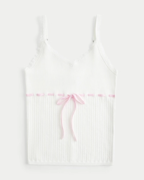 Tie-Front Sweater Tank