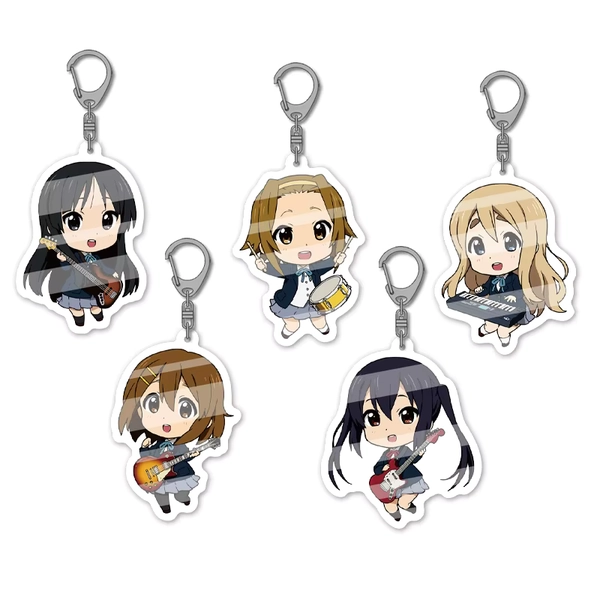 K-On Yui Mio Ritsu Tsumugi Azusa Kawaii Acrylic Keychain Set Keyring Hanging Accessories For Cosplayer Key Chain Gifts - AliExpress 