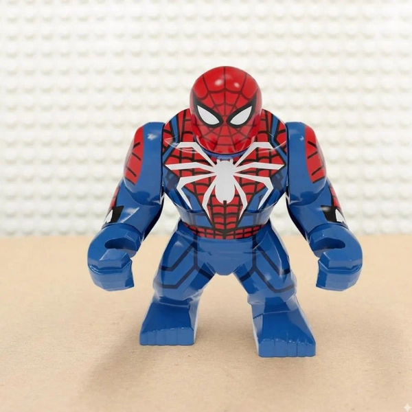 Custom Big Figure Spider-man Bigfig Mini-Figure For Avengers Super Hero Comic Fan