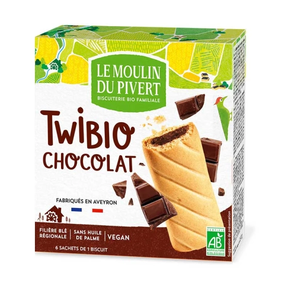 Twibio - Biscuits Fourrés au Chocolat - 150g