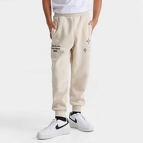 Supply & Demand Big Kids Vito Jogger Pants in Ancient Scroll Beige Size: XL