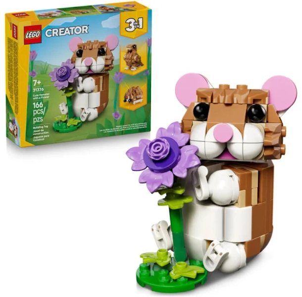 LEGO Creator 3in1 Cute Hamster with a Flower Building Set