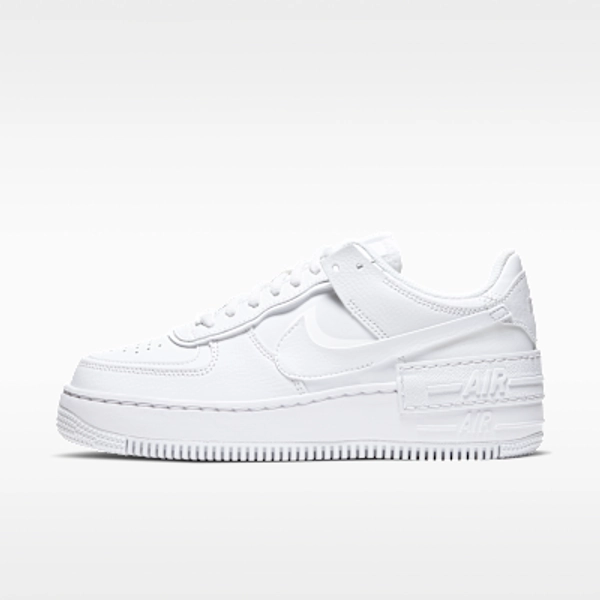 Nike Air Force 1 Shadow Damenschuhe - Weiß/Weiß/Weiß - Size 5