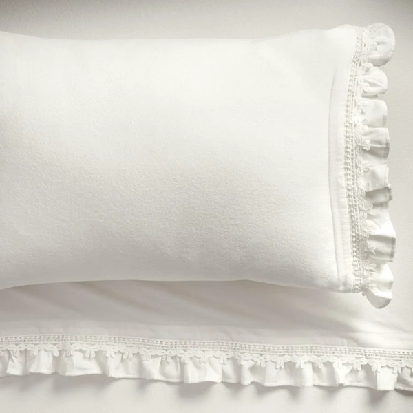 LoveShackFancy Daydream Ruffle Flannel Sheet Set