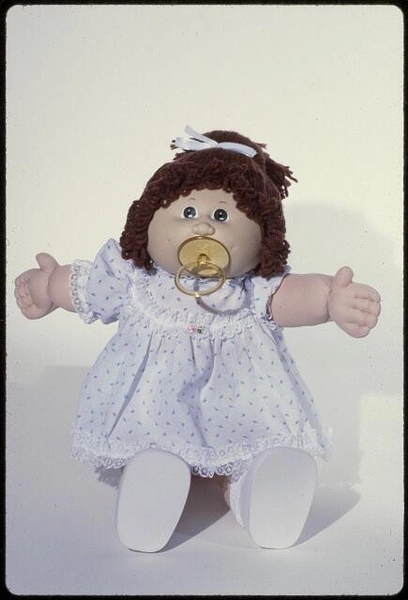 Photo:1980s Cabbage Patch Kids Doll Pacifier Dress Toy