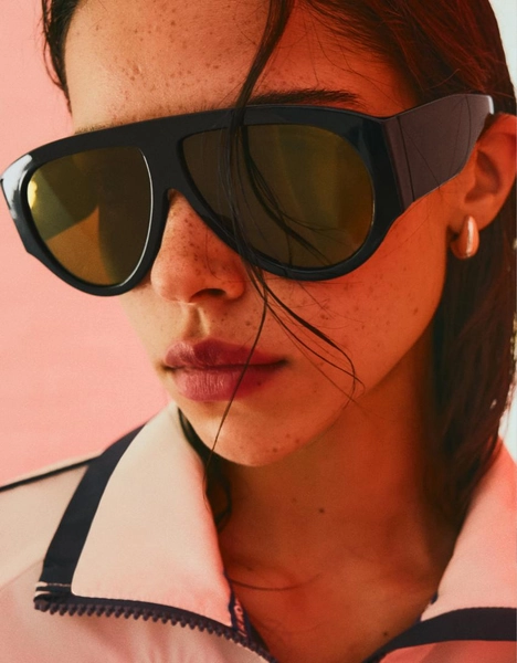 Lunettes de soleil rétro en acétate