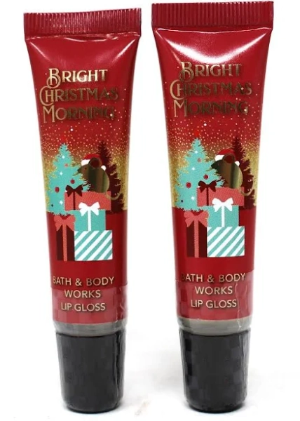 Bath & Body Works Bright Christmas Morning Lip Gloss Sealed Lot of 2