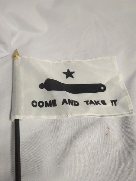 Mini Come and Take it flag on stick