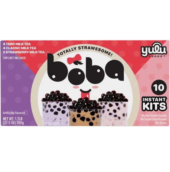 Yulu Instant Boba Variety Pack Bubble Tea Kits