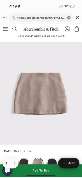The A&F Scarlett Mini Skort