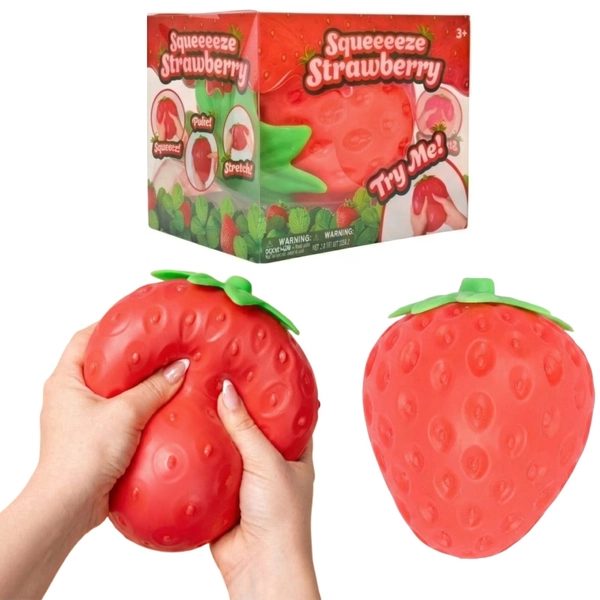 Jumbo Strawberry Squishy Slow Rising Strawberry Stress Ball  Super Huge Squeezing Stress Relief Fidget Toy Party Favor Gift - Walmart.com