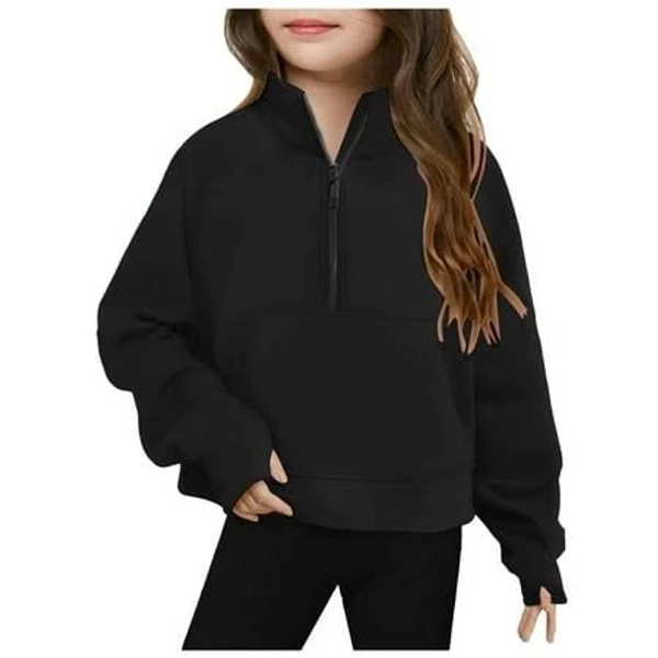 Lauty Girls Clothes Girls Sweatshirts 10-12 Girls Half Zip Sweatshirt Long Sleeve Pullover Tops