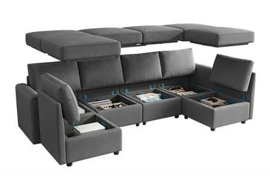 Linsy Home U Shaped Sectional Sofa
