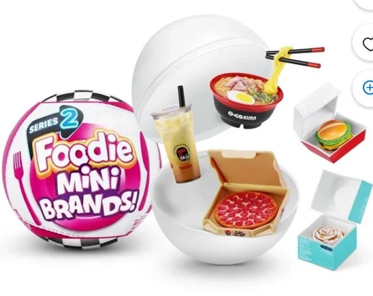 Surprise Foodie Mini Brands Series 2 Capsule Novelty - 4 Pack