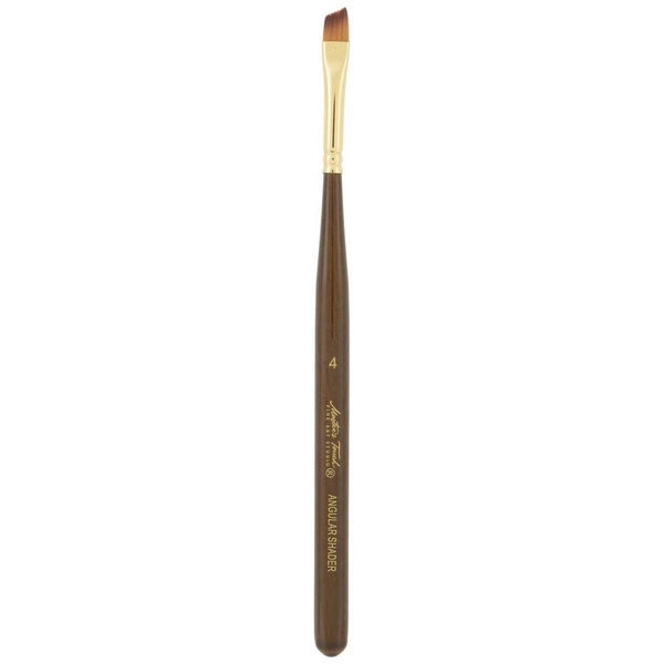 Gold Taklon Angle Shader Paint Brush