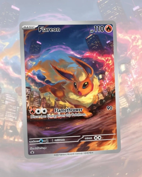 Flareon Custom Made Card Fan Art Card
