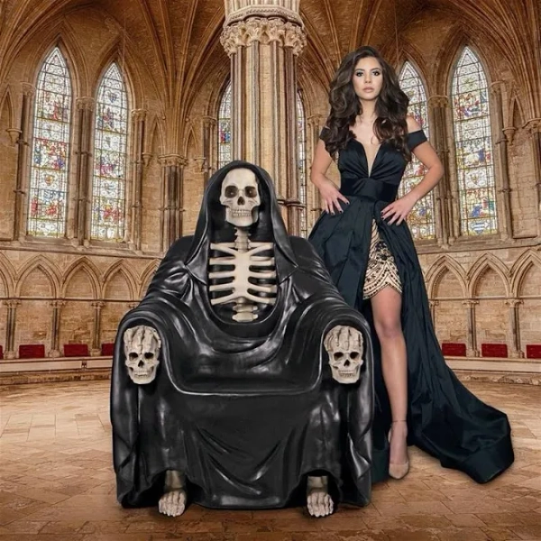 Design Toscano Seat of Death Grim Reaper Throne Chair