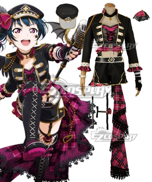 Love Live! Sunshine!! Transformed Punk Rock Yoshiko Tsushima Cosplay Costume