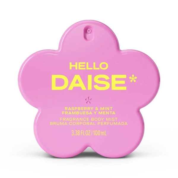 Bruma corporal perfumada DAISE DAISE en frambuesa y menta Hello 100 ml