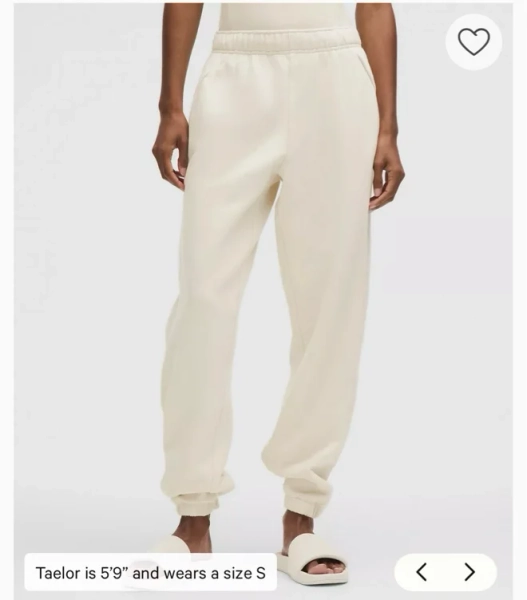 Scuba Mid-Rise Oversized Jogger *Regular - Light Ivory - XXS