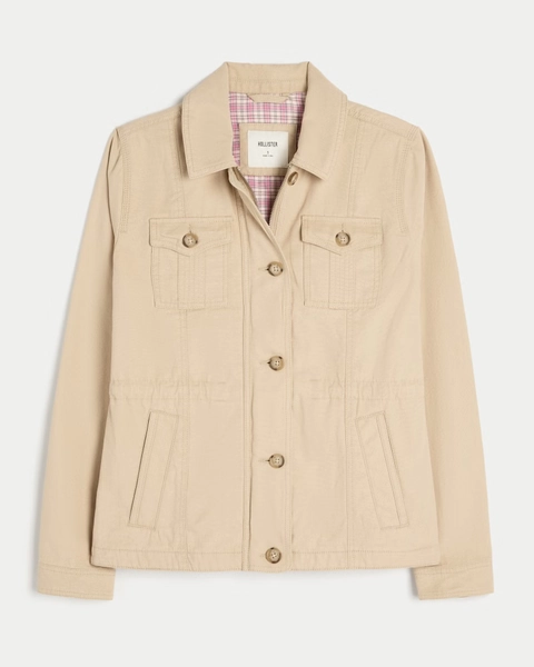 Twill Y2K Military Jacket