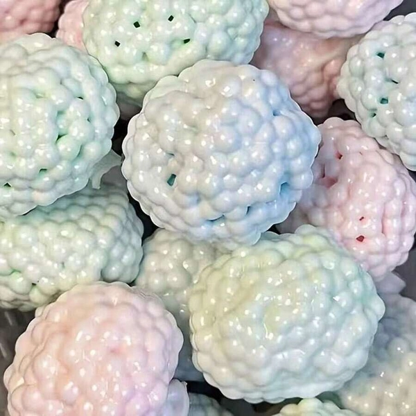 1pcs/2pcsA Dual-Layer, Handcrafted "Snow-Skin" Ball-A Stress-Relief Ball With A Unique Texture Resembling Sandy Marble
