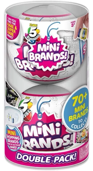 5 Surprise Mini Brands! Mystery Capsule Real Miniature Brands Collectible Toy 2 Pack