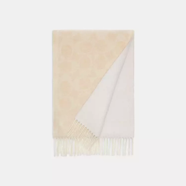 Reversible Signature Cashmere Muffler